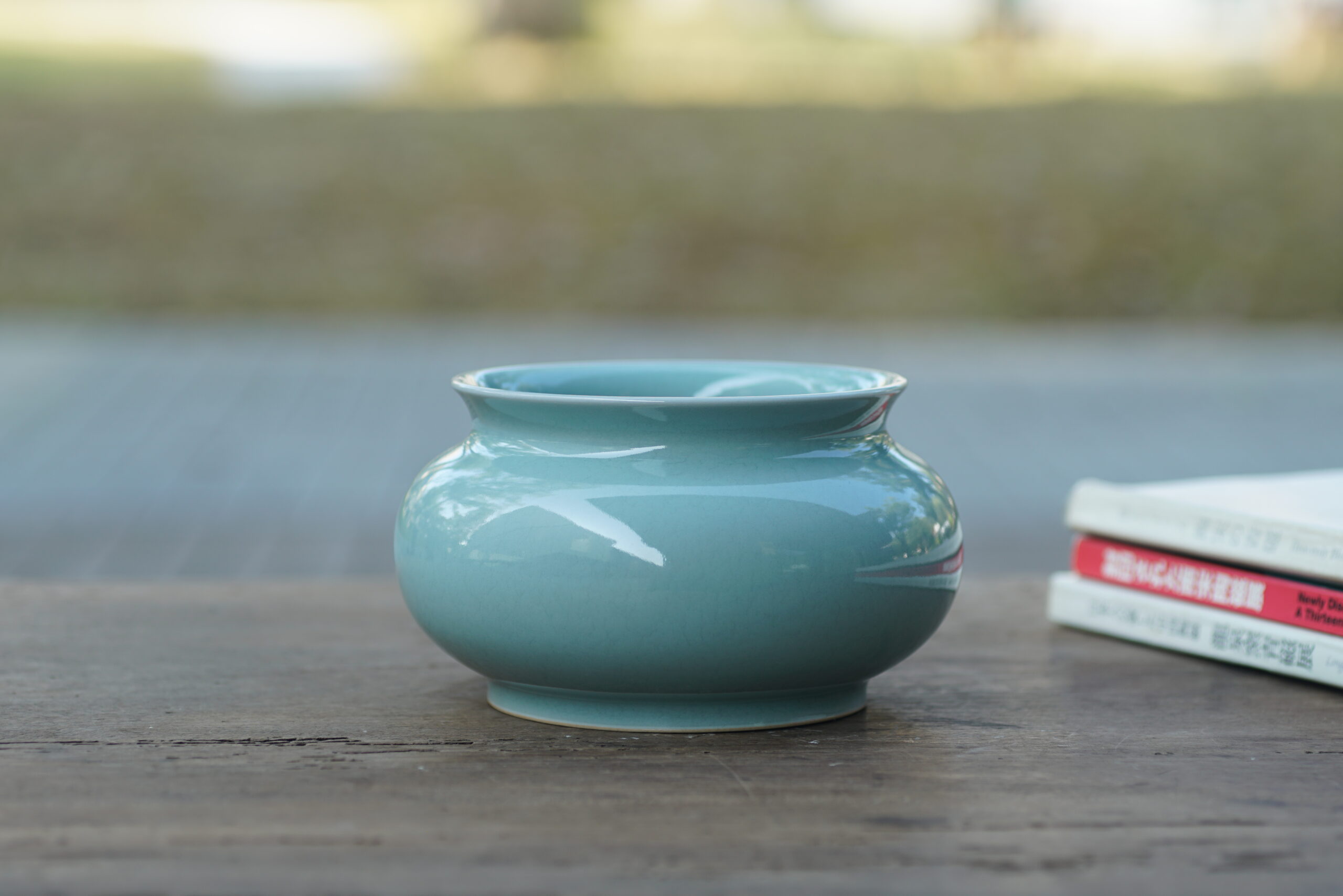 柴烧 粉青大水洗