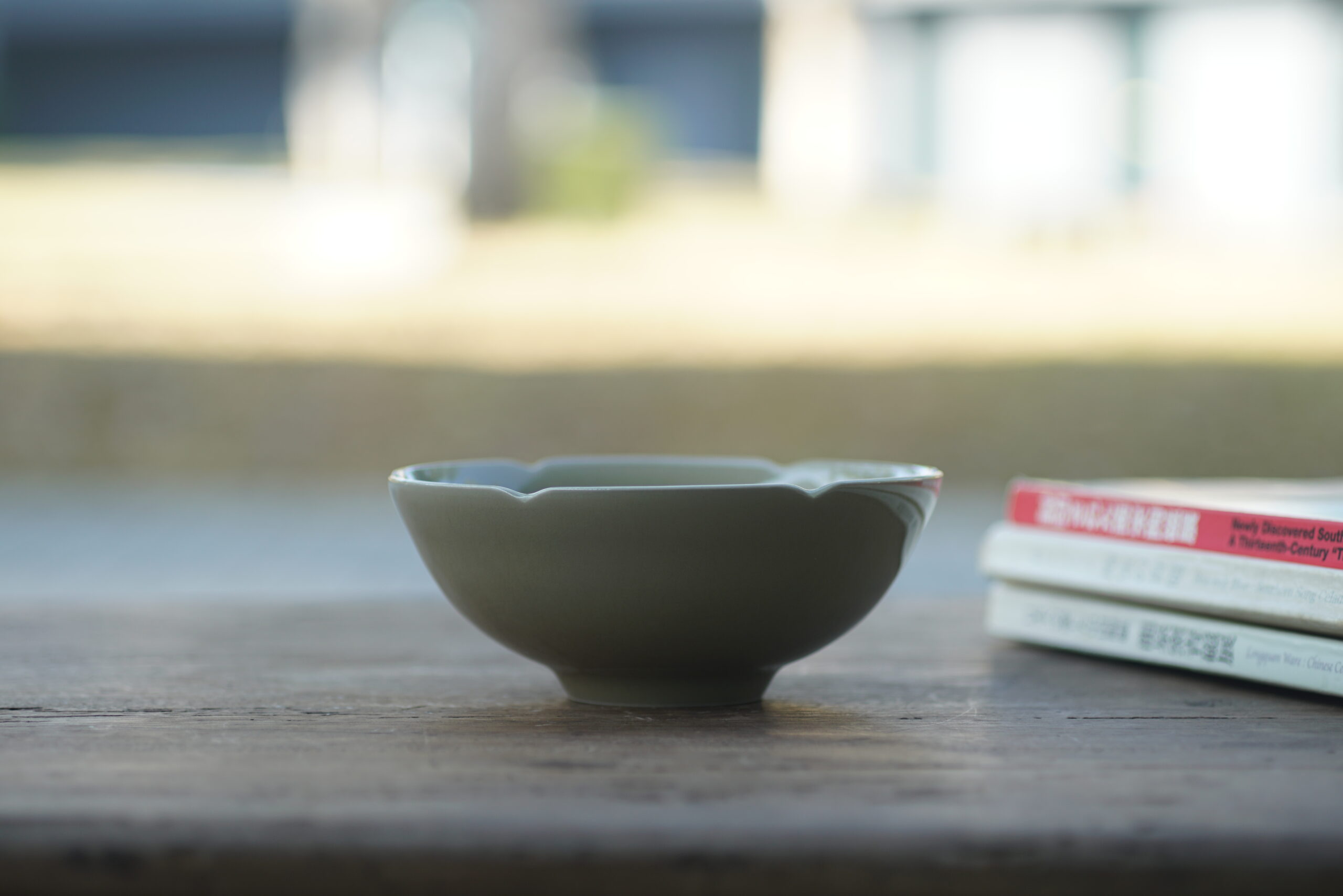 柴烧 官制葵口碗