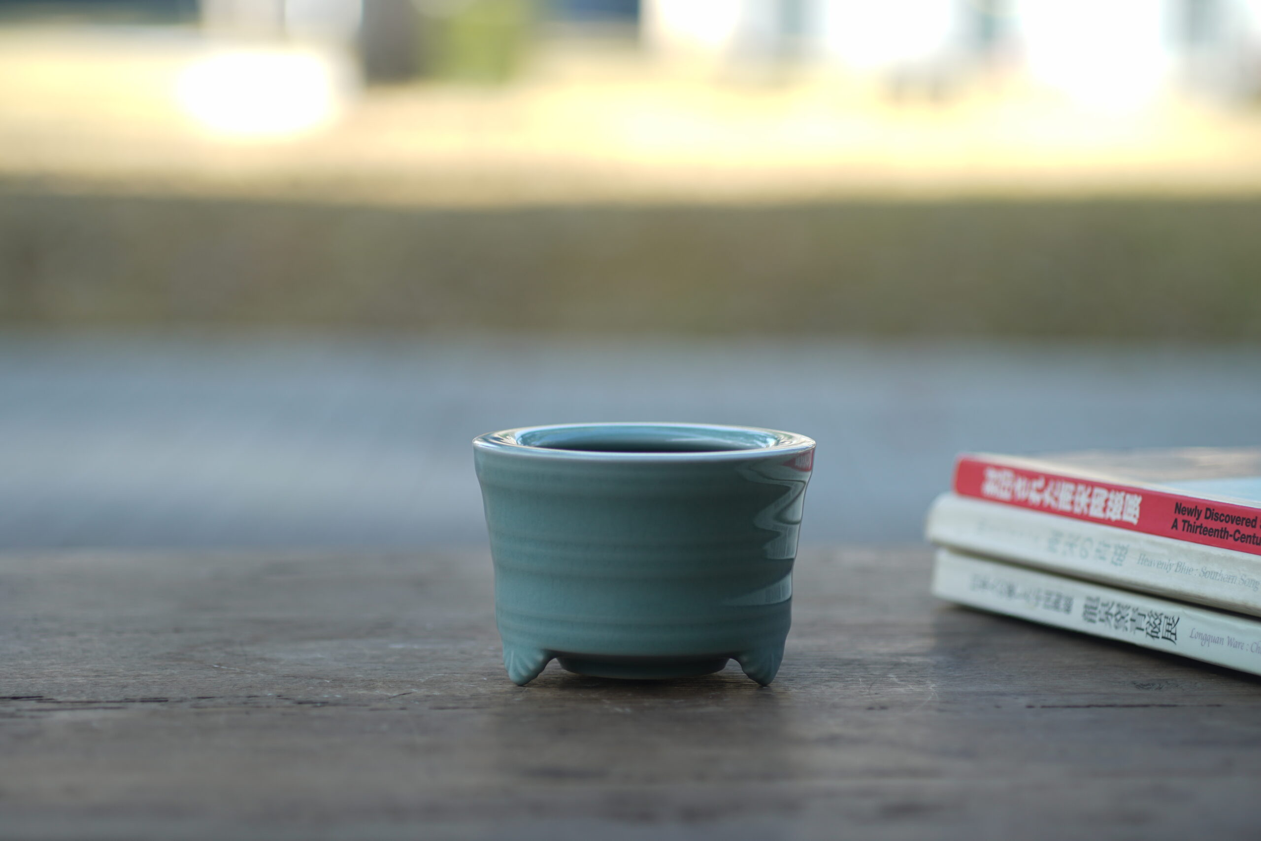 柴烧 如意弦纹炉