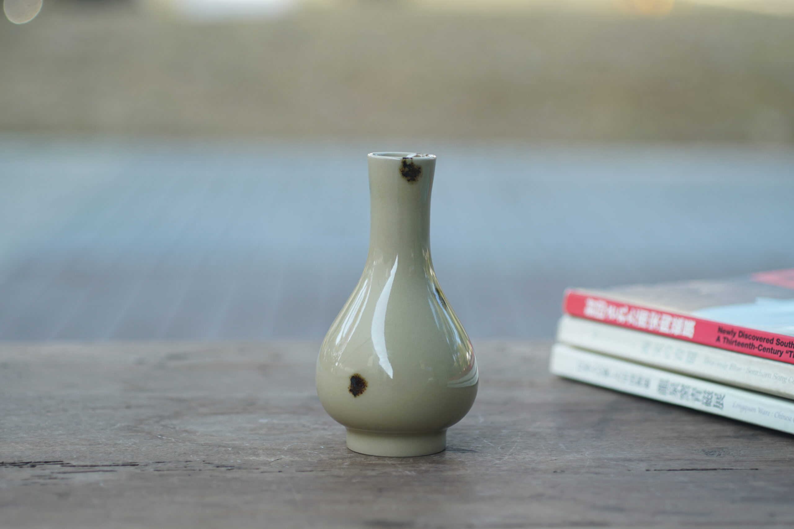 柴烧 点彩小胆瓶