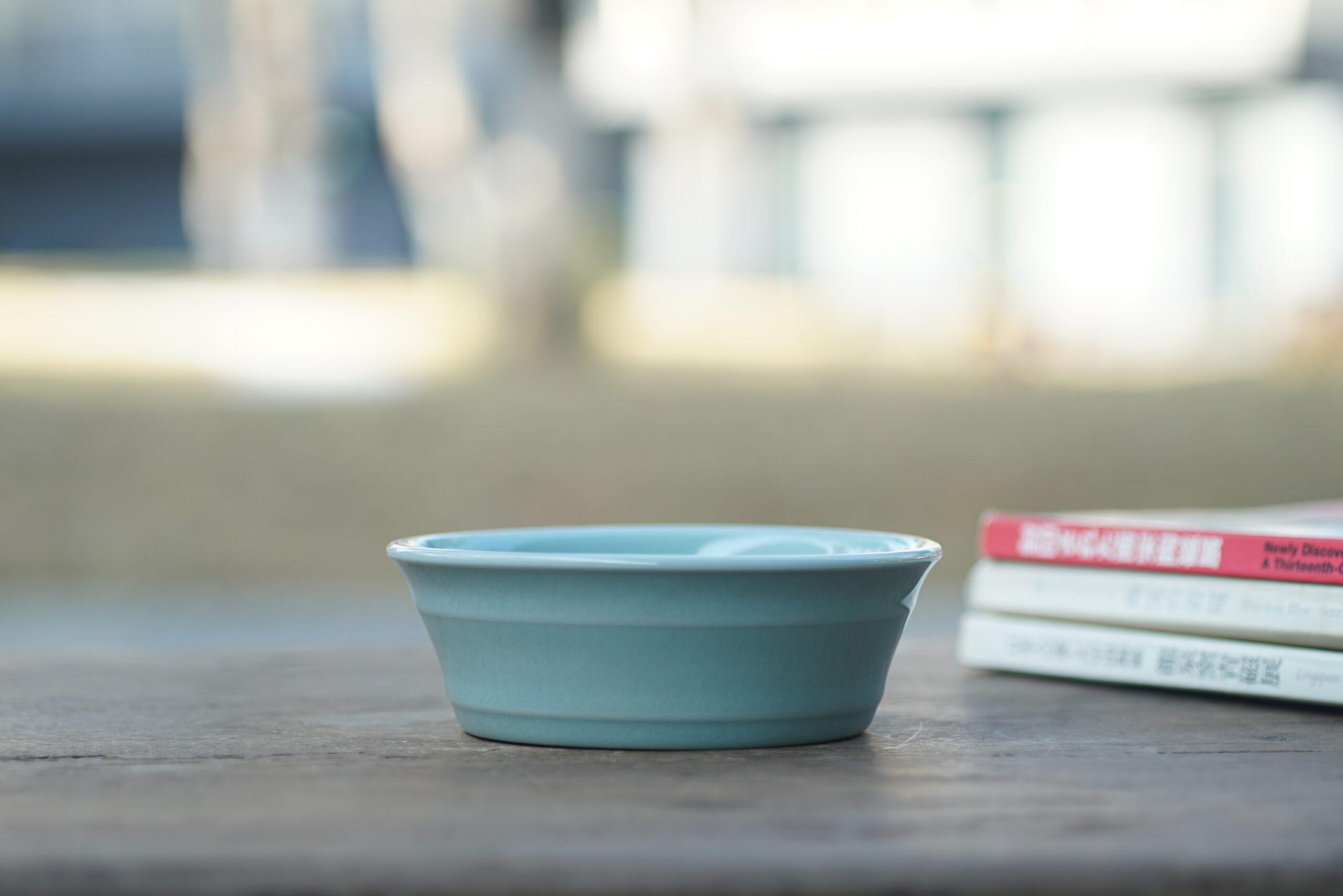 柴烧 官制支钉弦纹洗