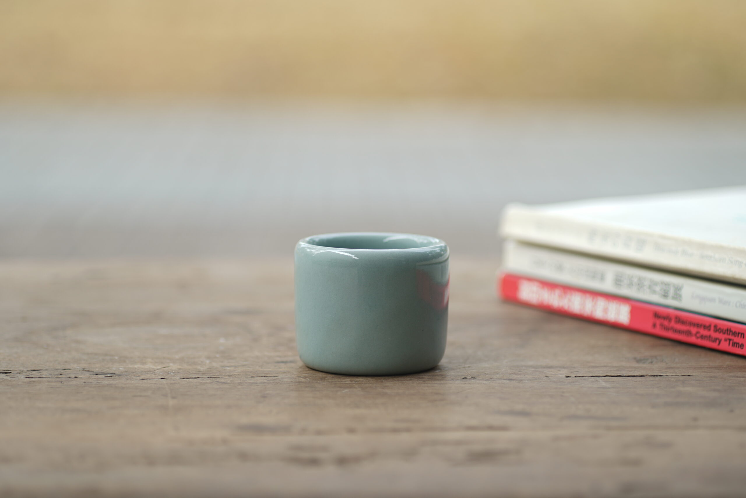 柴烧 支钉扳指杯