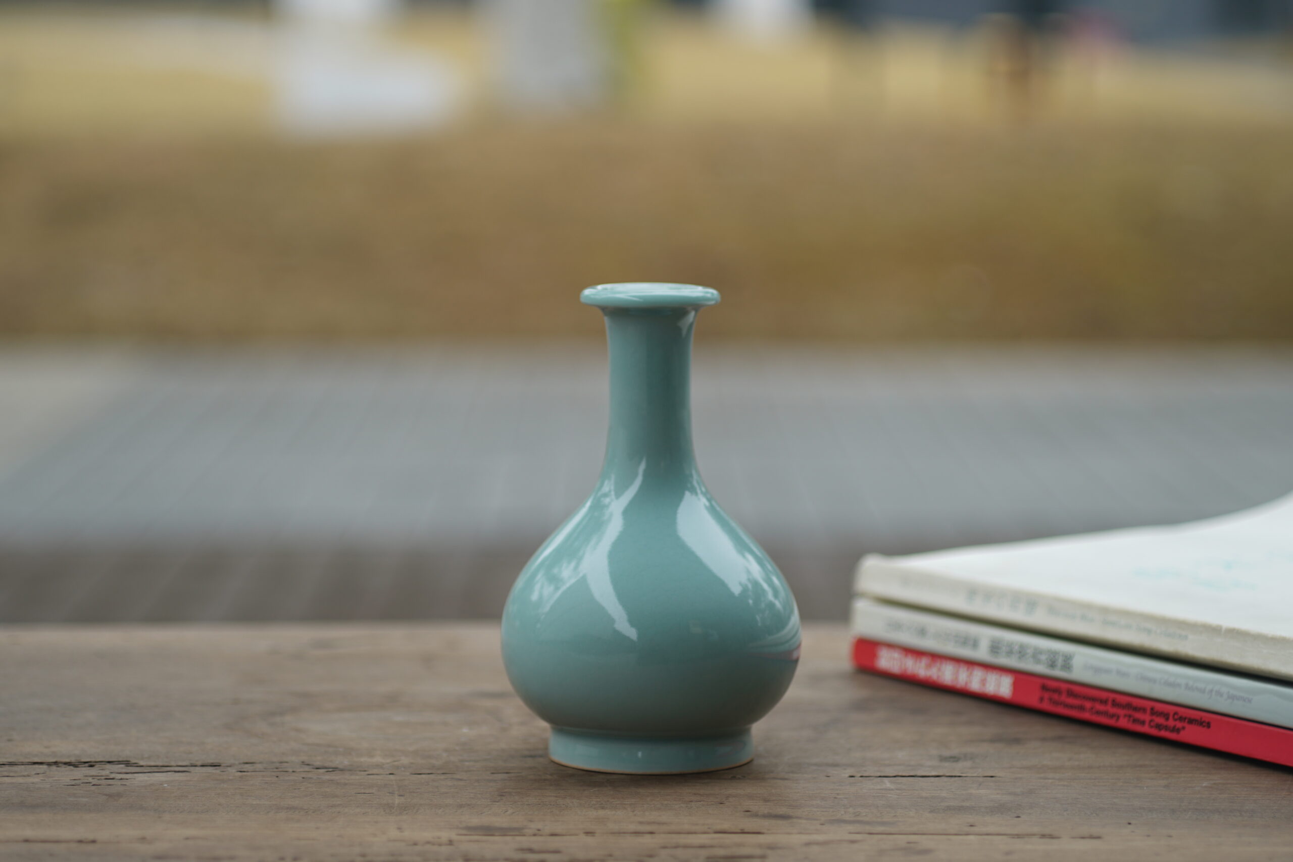 柴烧 玉壶春小瓶