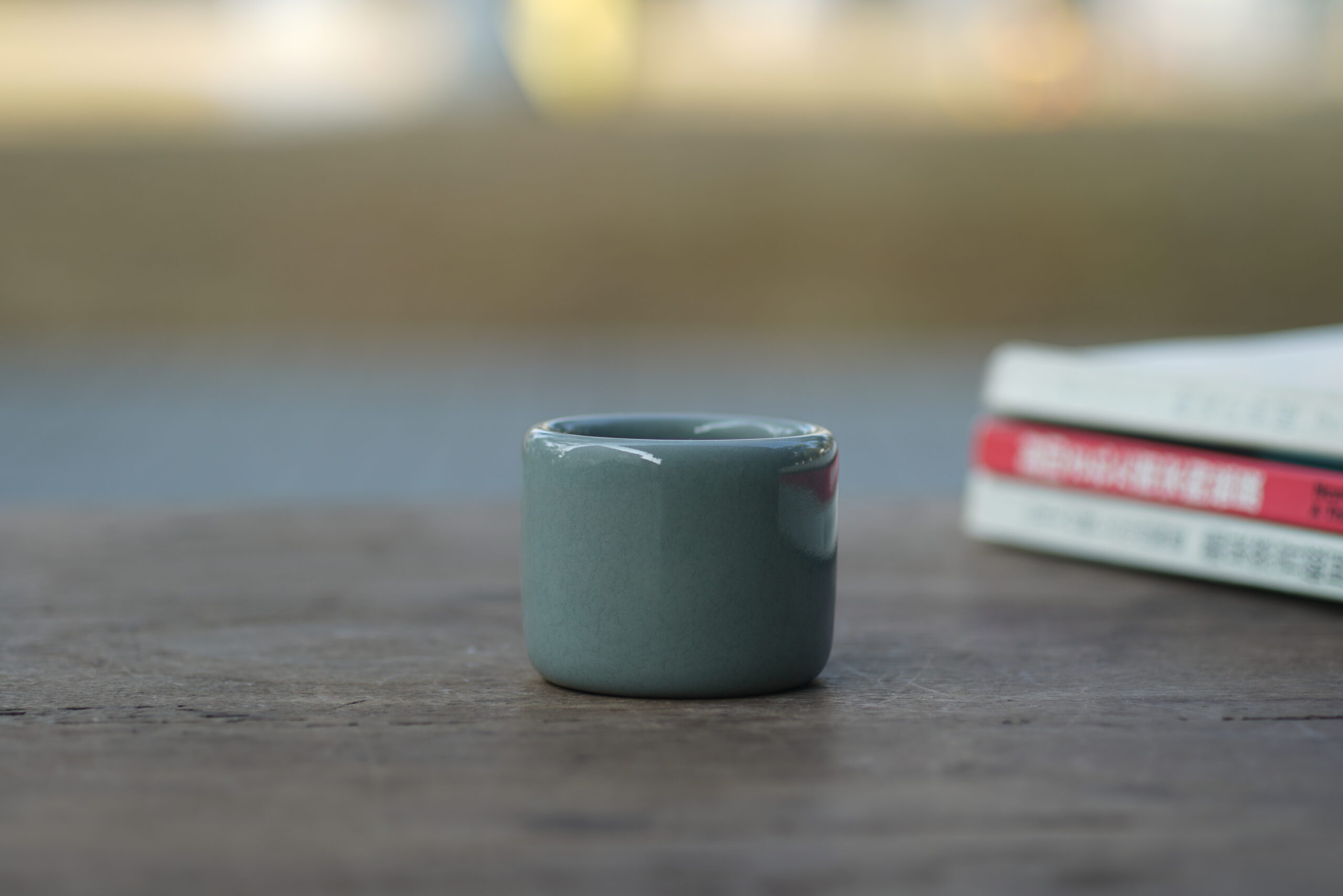 柴烧 支钉扳指杯