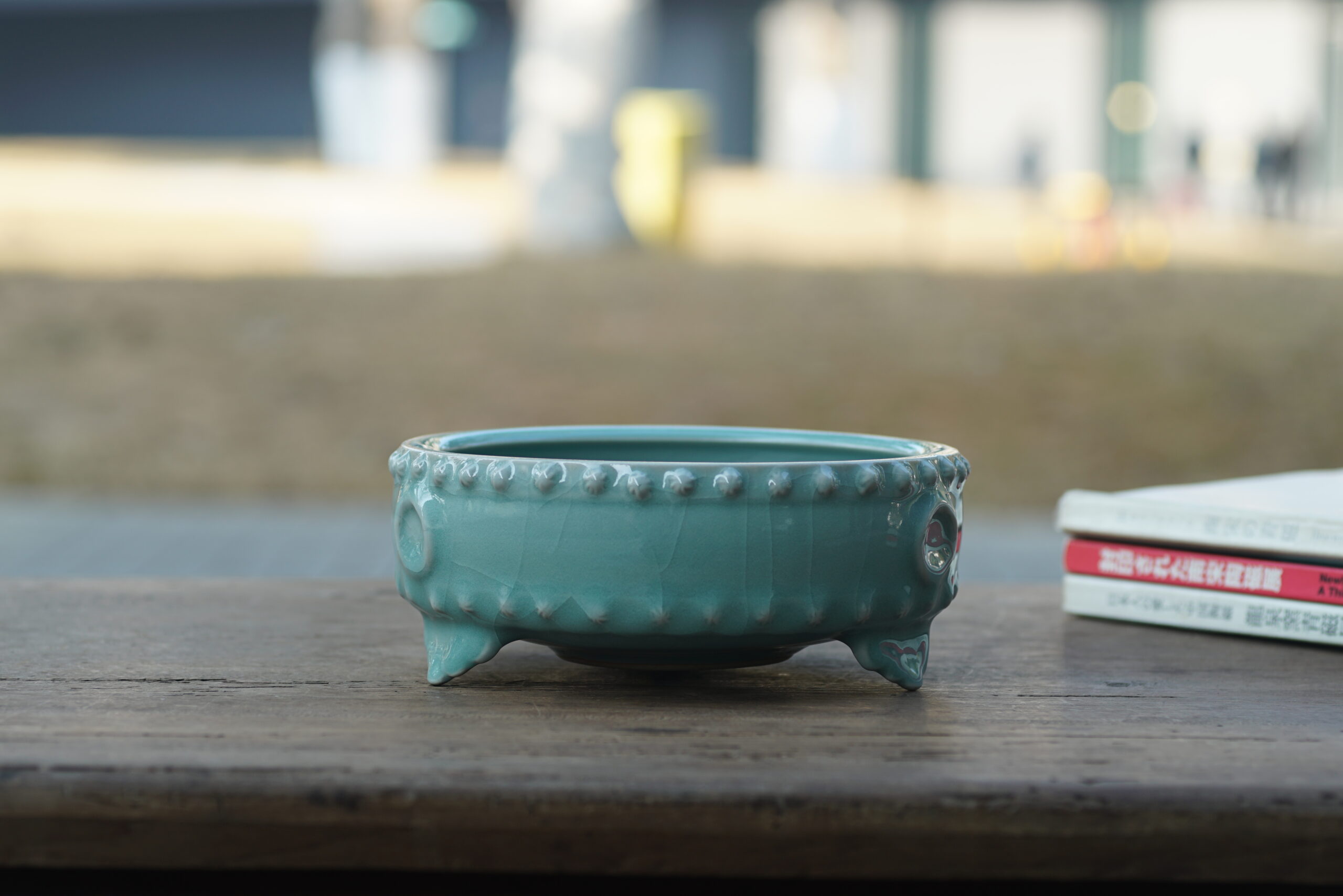 古韵 鼓钉三足洗