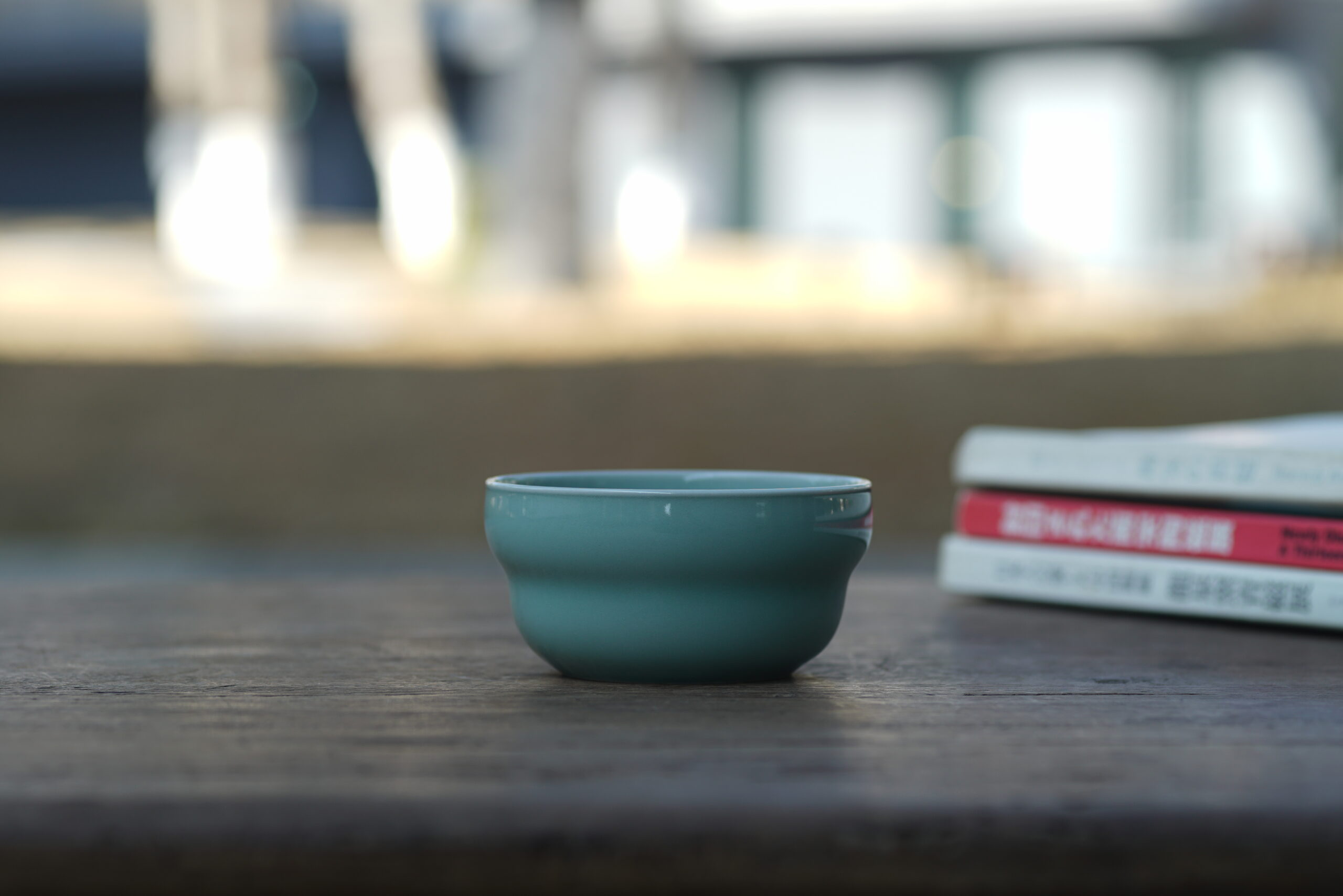 柴烧 粉青葫芦杯