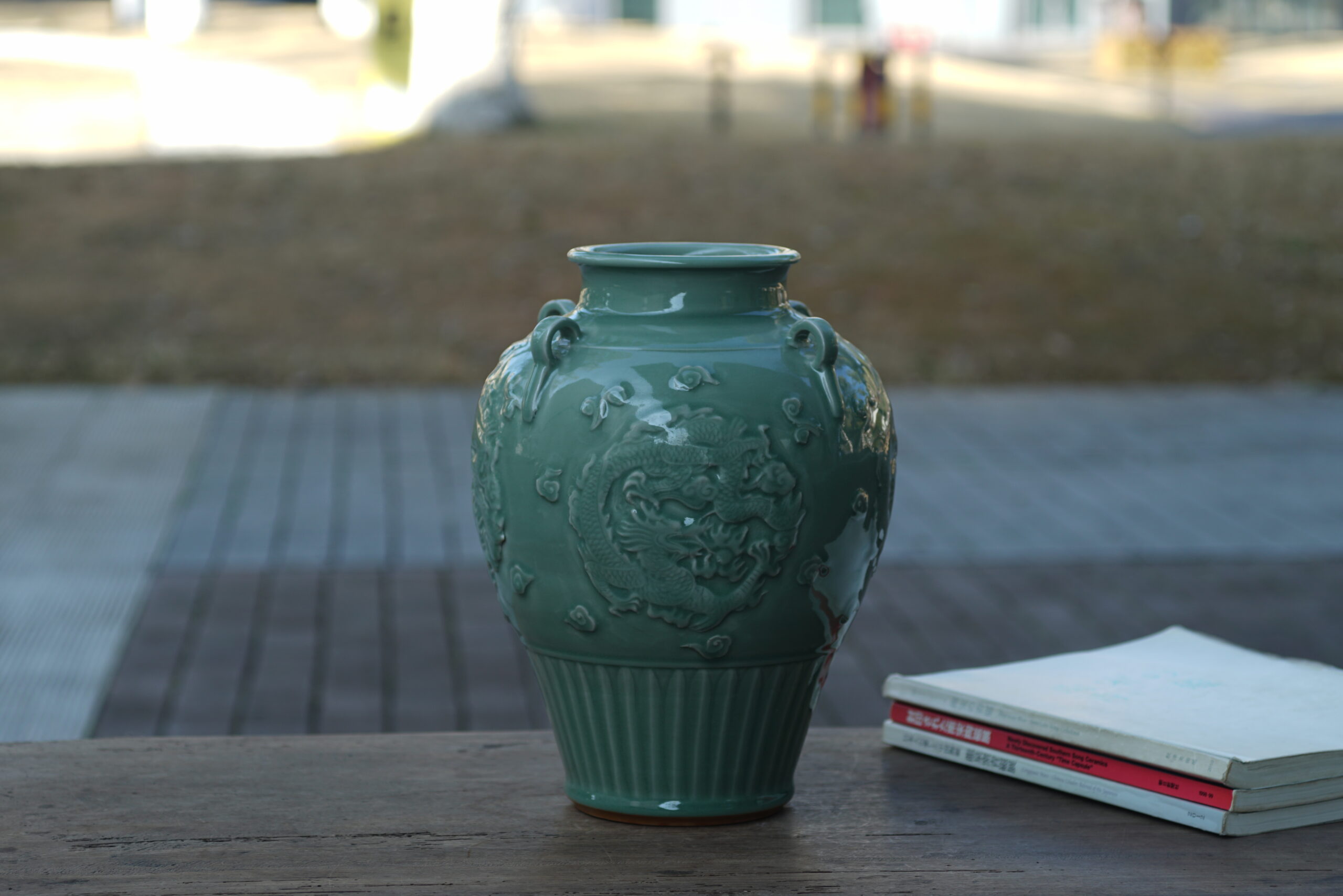 纯手 古韵 四系龙纹大罐