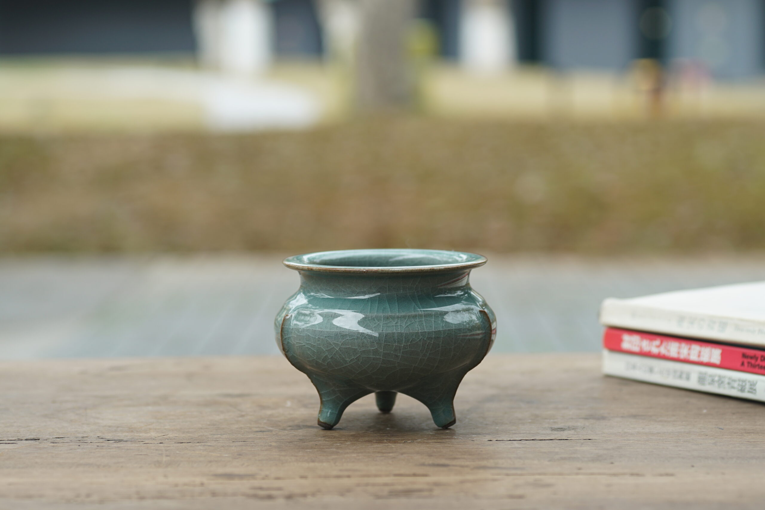 柴烧 官制黑胎鬲式香炉