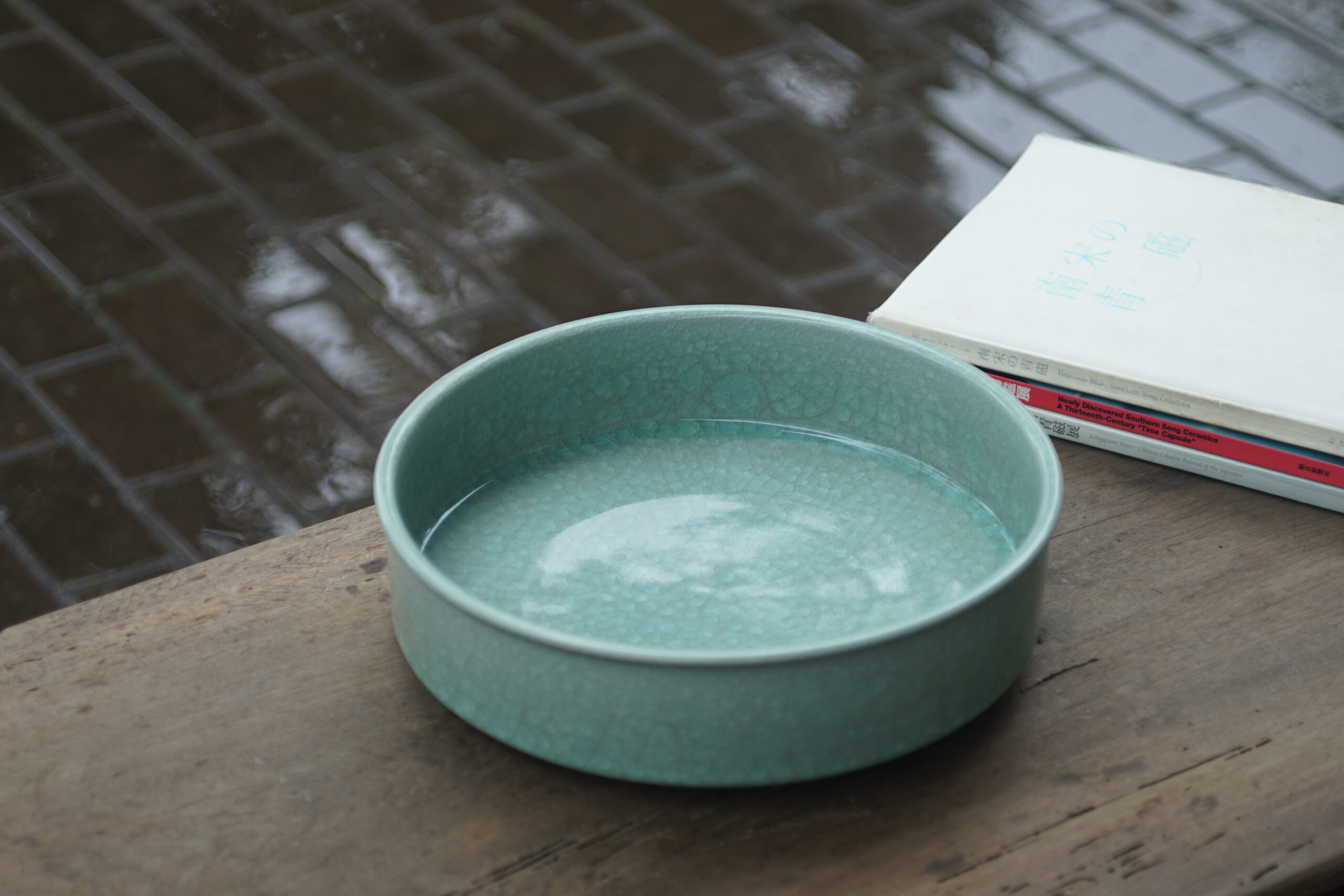 仿官窑冰裂直腹大洗