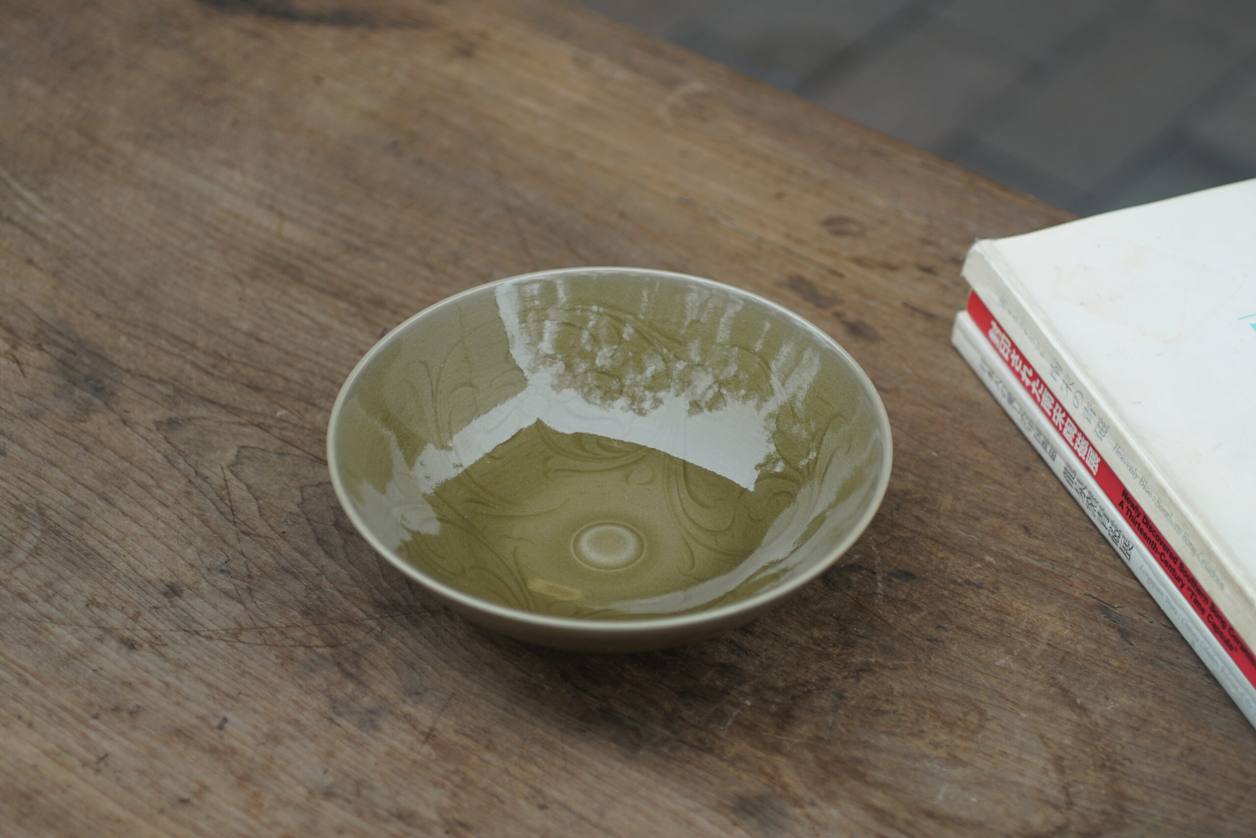 刻花碗 龙窑柴烧