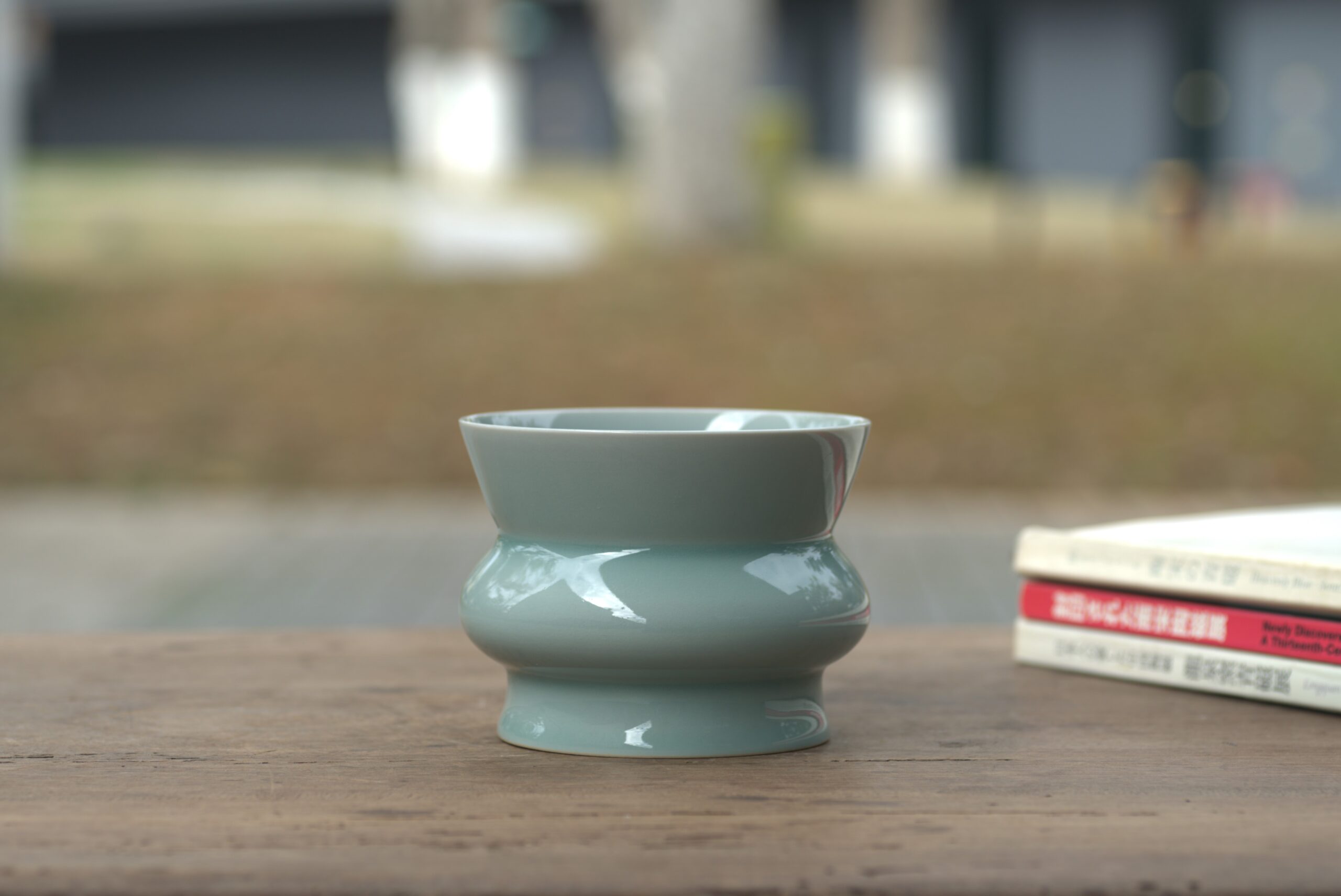 柴烧 官制粉青渣斗