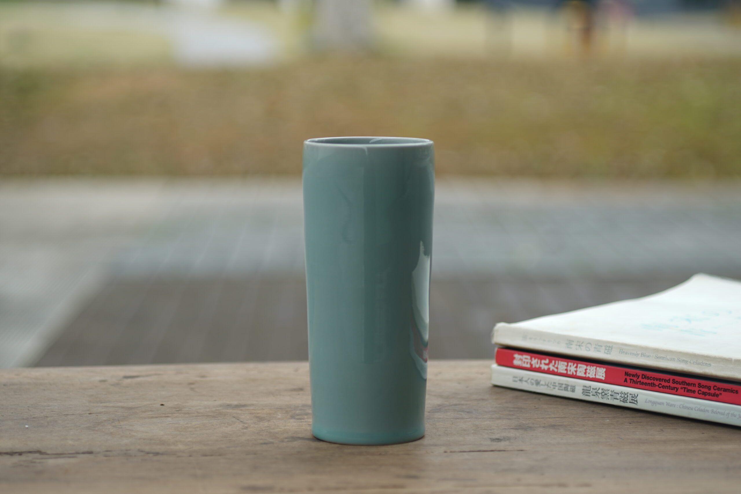 柴烧 仿官直筒花器