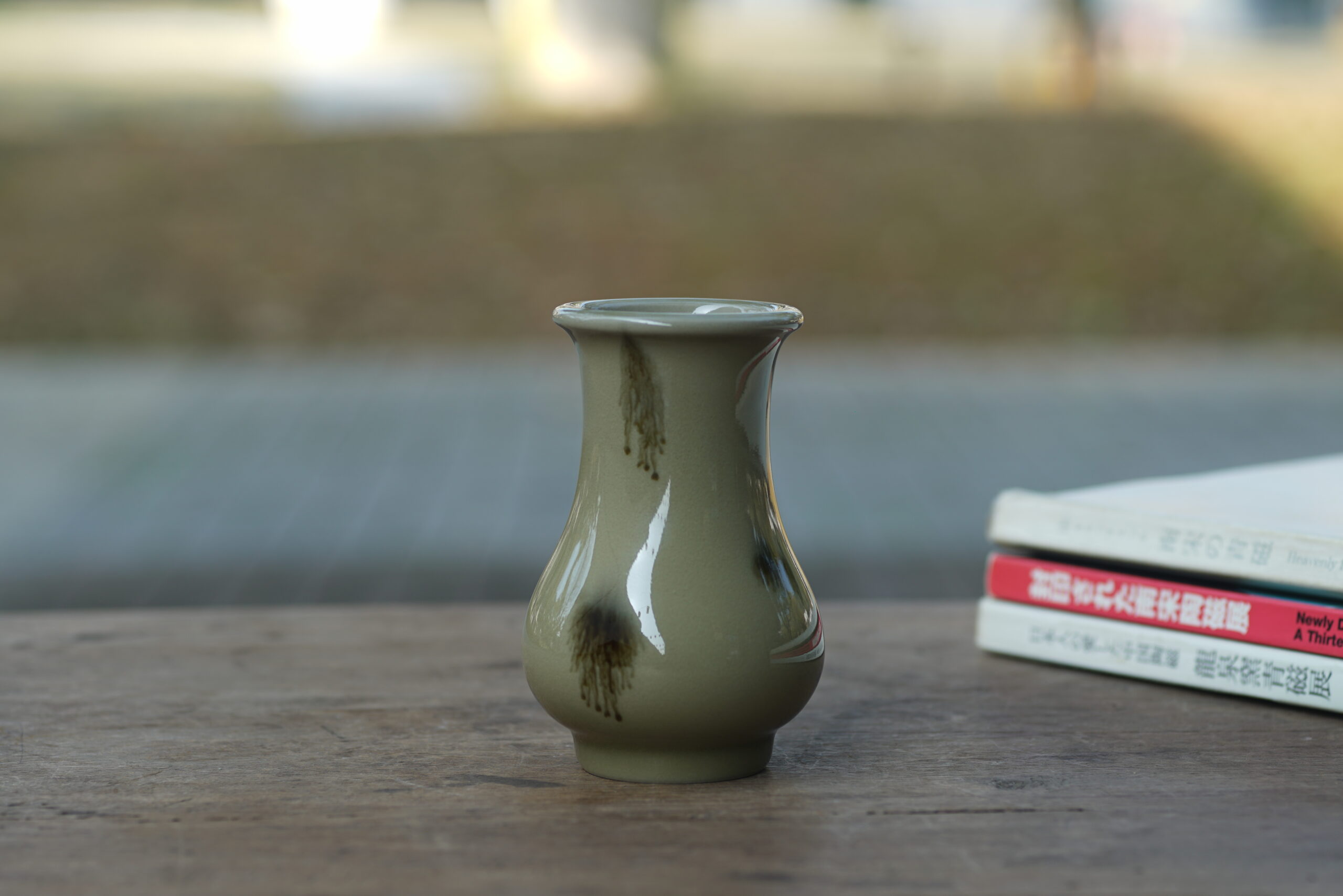 柴烧 点彩香箸小瓶