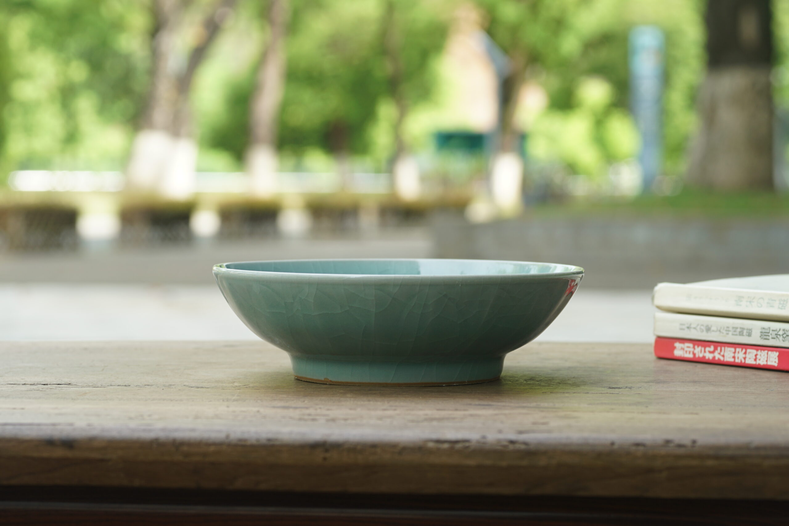 柴烧 仿宋莲瓣纹洗