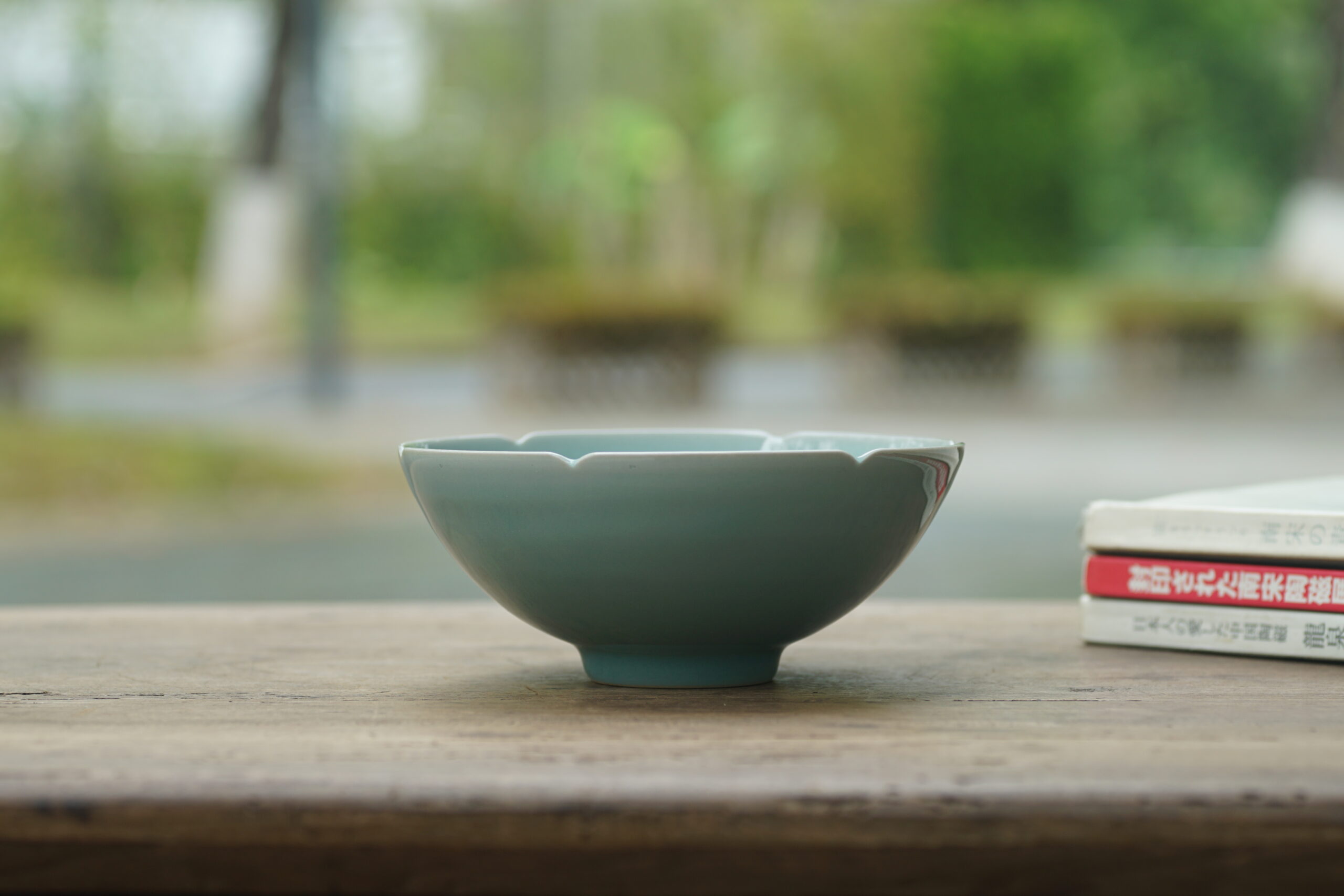 纯手 仿官窑葵口碗