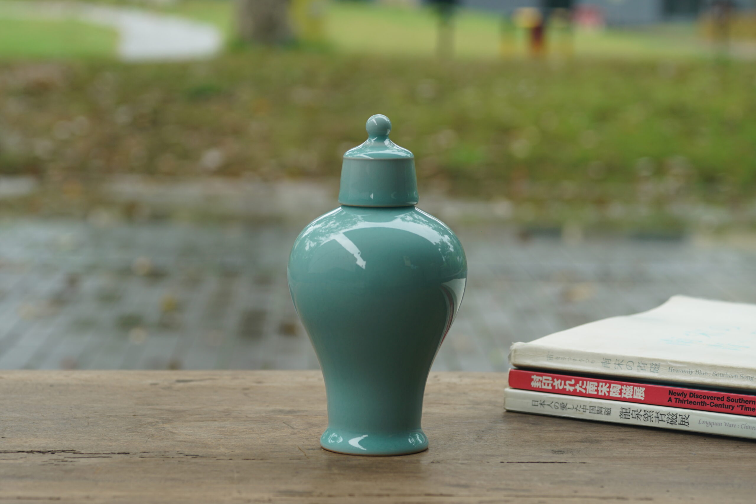 仿官 带盖小梅瓶