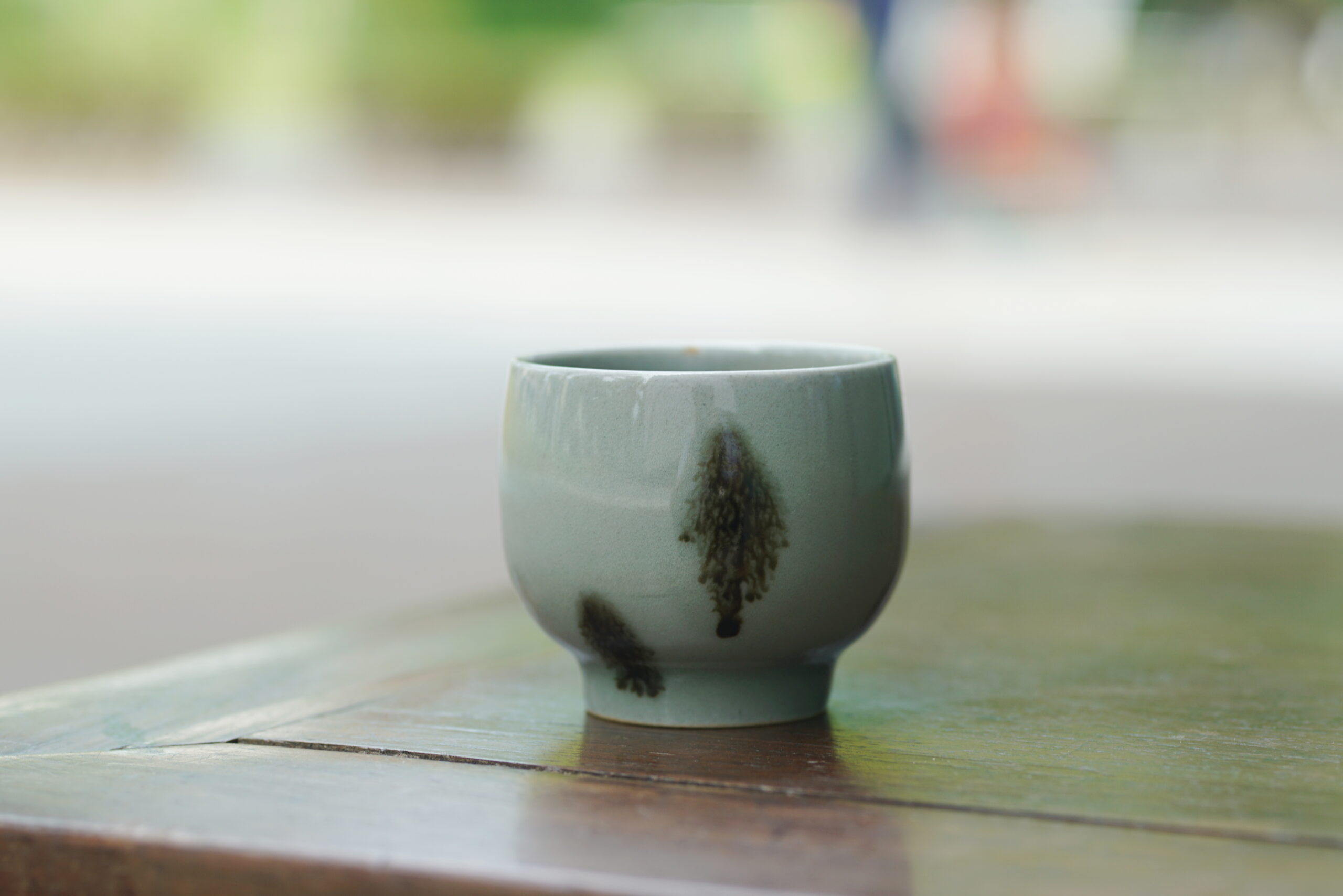 柴烧 点彩杯