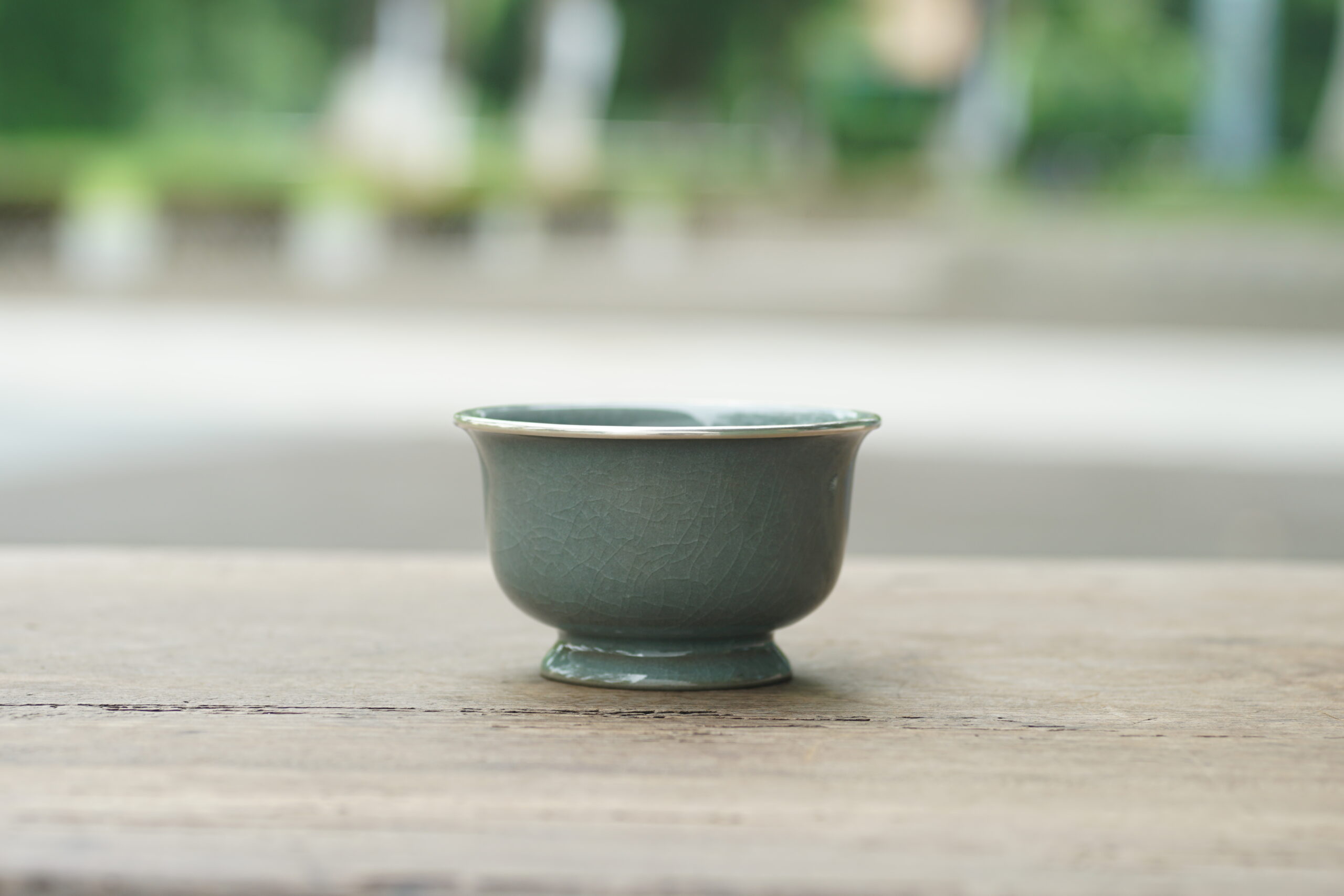 仿宋官窑 支钉侈口盏